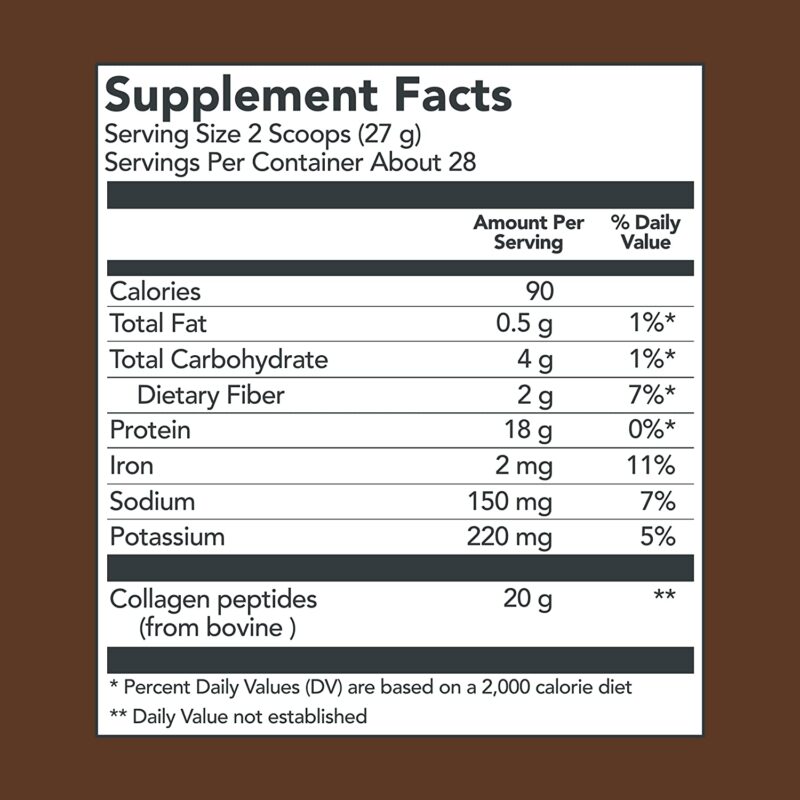 Vital Proteins Chocolate Collagen Powder Supplement