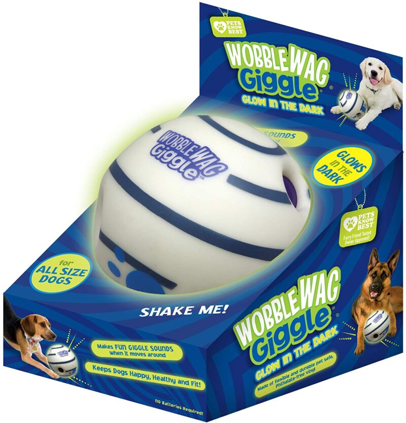 Wobble Wag Giggle Ball, Interactive Dog Toy