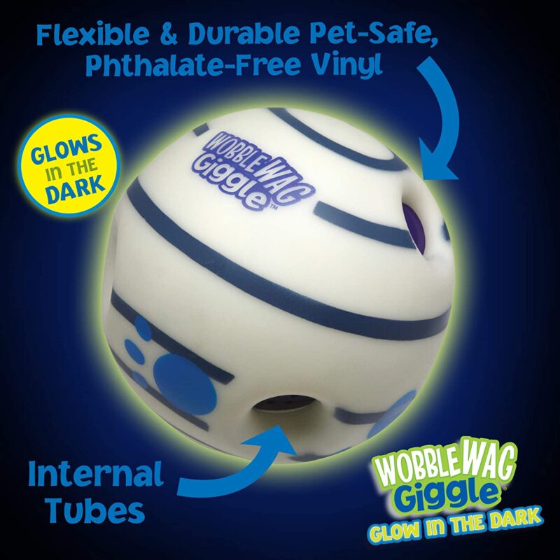 Wobble Wag Giggle Ball, Interactive Dog Toy