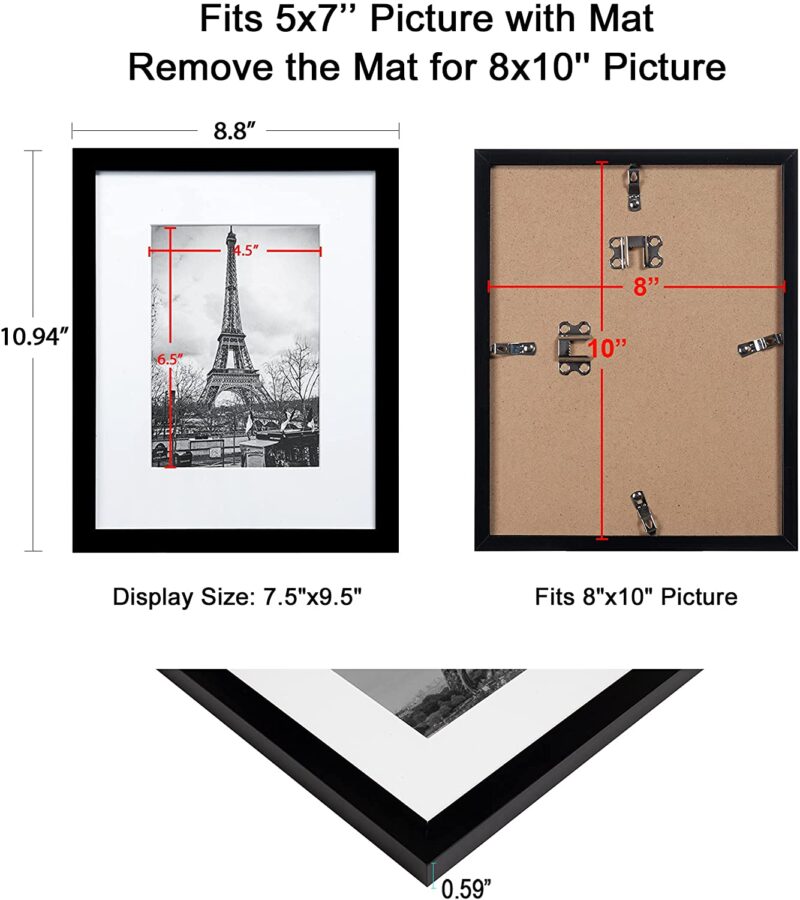 Upsimples 8×10 Picture Frame Set of 5.