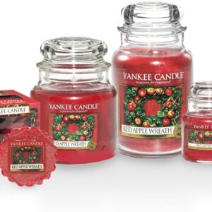 YANKEE CANDLE Red Apple Wreath Small Jar Candle