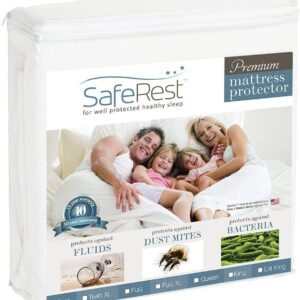 SafeRest Mattress Protector – Twin, Premium, Cotton, Waterproof Mattress Cover Protectors
