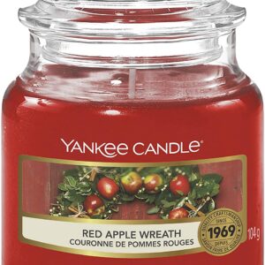 YANKEE CANDLE Red Apple Wreath Small Jar Candle