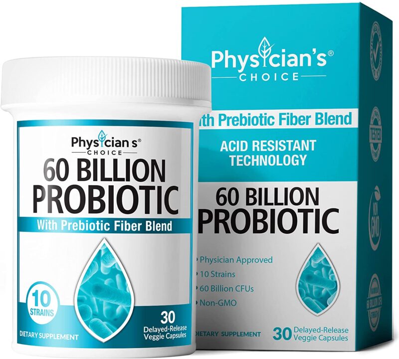 Probiotics 60 Billion CFU – Shelf Stable Probiotic Supplement