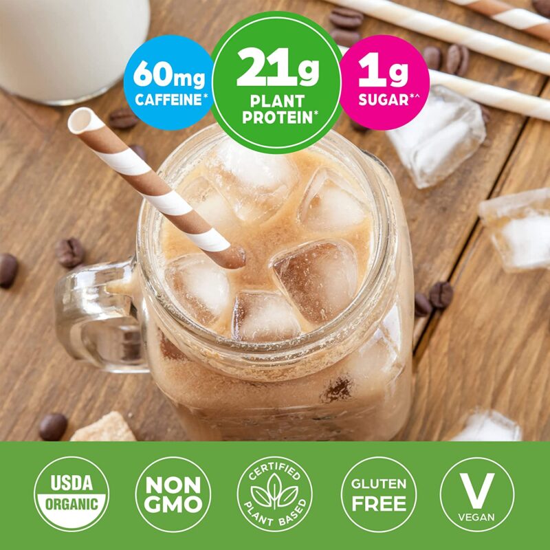 Orgain Organic Plant Based Protein Powder, Iced Coffee